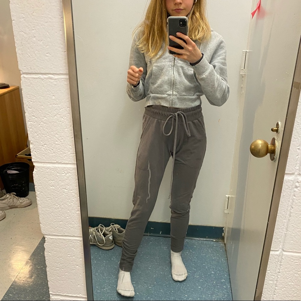 Free People Movement gray joggers